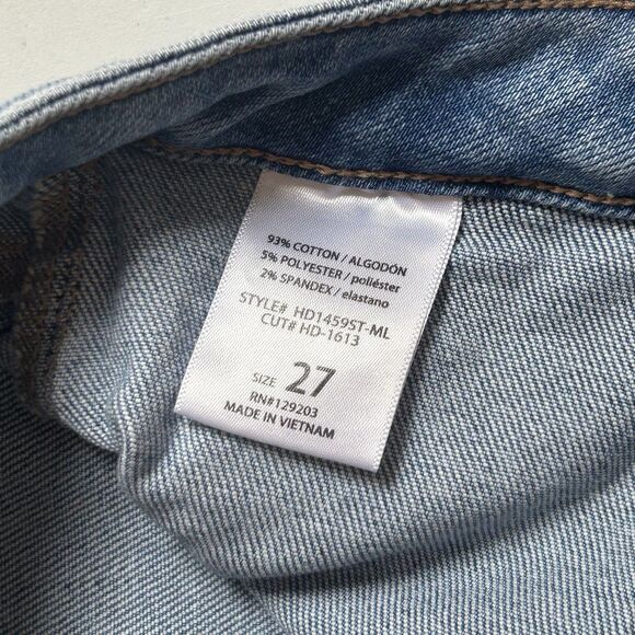 Hidden Los Angeles Cargo Jeans Women 27 Cropped Utility Pocket Straight Raw Hem - Picture 4 of 8